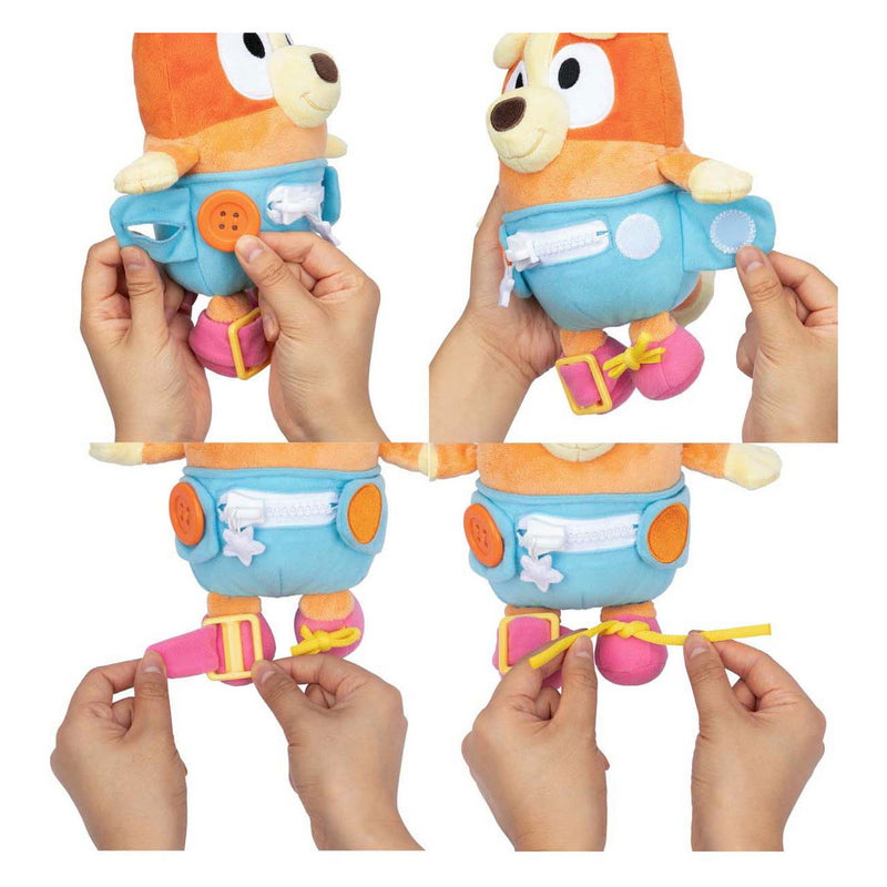 Afbeelding laden in galerijviewer, Moose toys bluey baby bingo dress and play pluchen knuffel