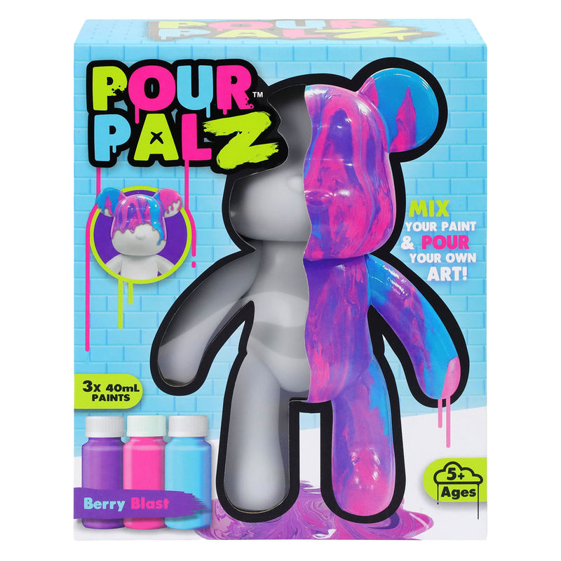 Chargez l'image dans la visionneuse de la galerie, Gear2play pour palz large paint bear 'berry blast' - gietverfset (paars, roze, blauw)