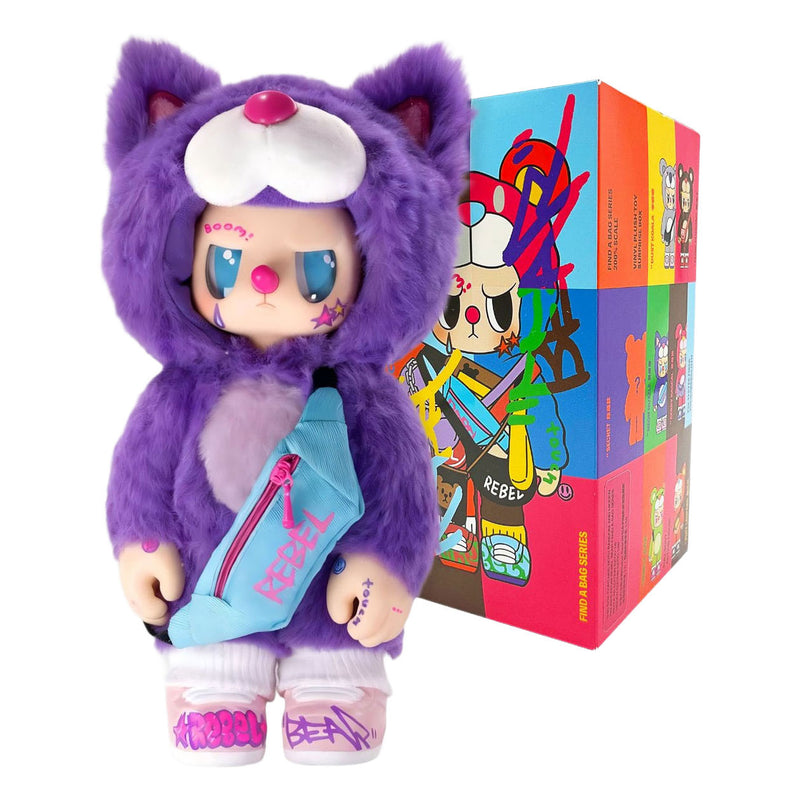 ギャラリービューアに画像をロードする, Kimmon rebel bear blind box pluche - 'find a bag' serie - verzamelfiguren