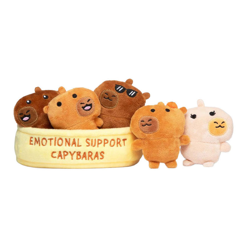 Chargez l'image dans la visionneuse de la galerie, Just play emotional support capybaras knuffels - kawaii pluche set