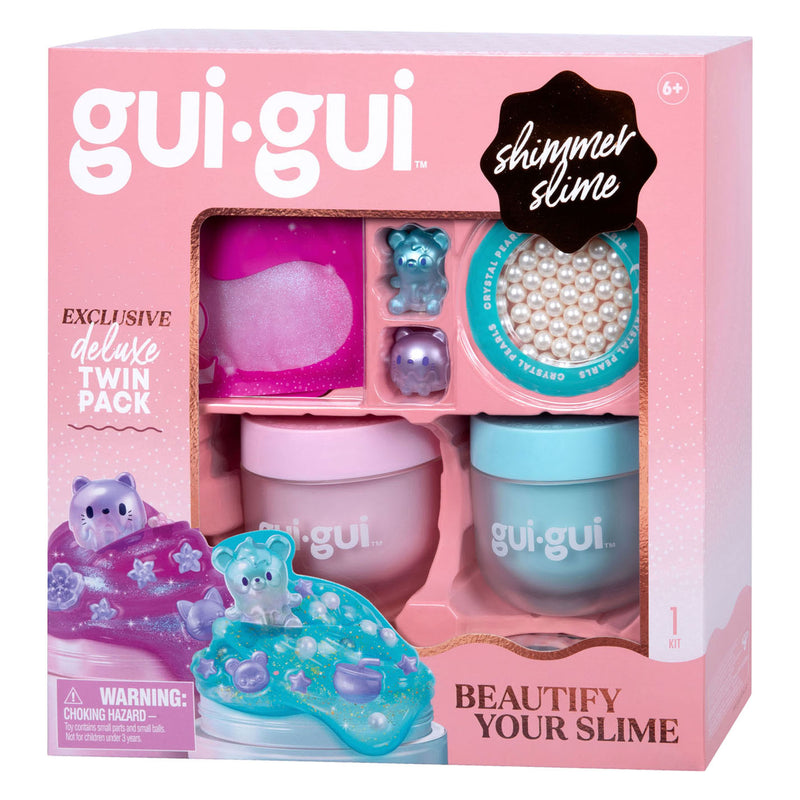 Chargez l'image dans la visionneuse de la galerie, Moose toys gui gui slijm - shimmer deluxe duo pack - maak je eigen sprankelende, geurende slime