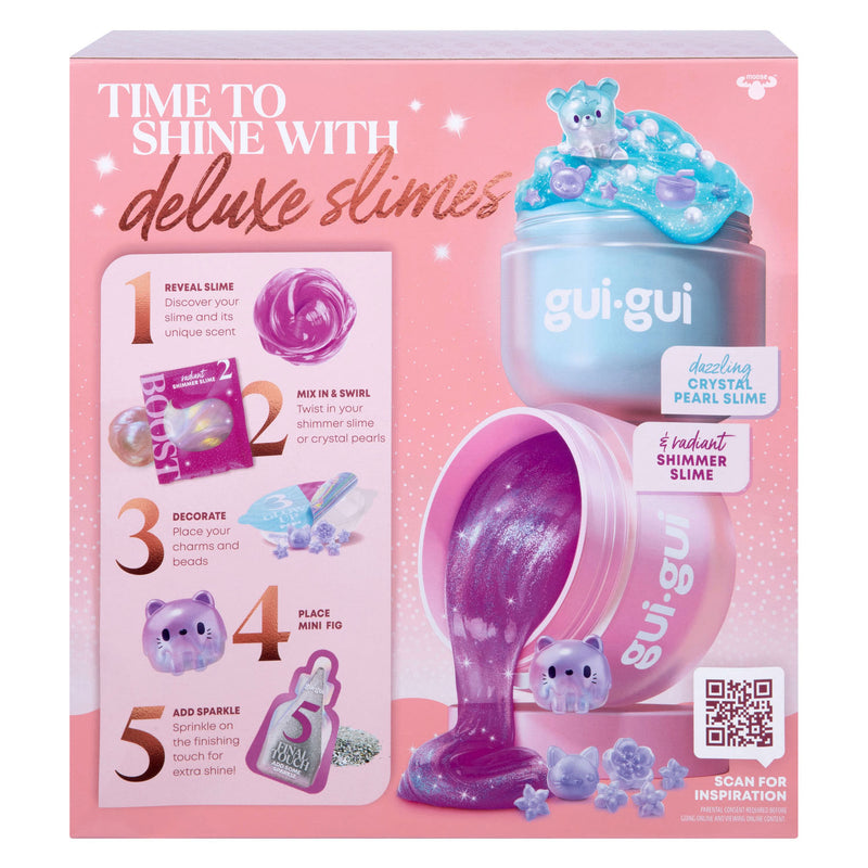 Chargez l'image dans la visionneuse de la galerie, Moose toys gui gui slijm - shimmer deluxe duo pack - maak je eigen sprankelende, geurende slime