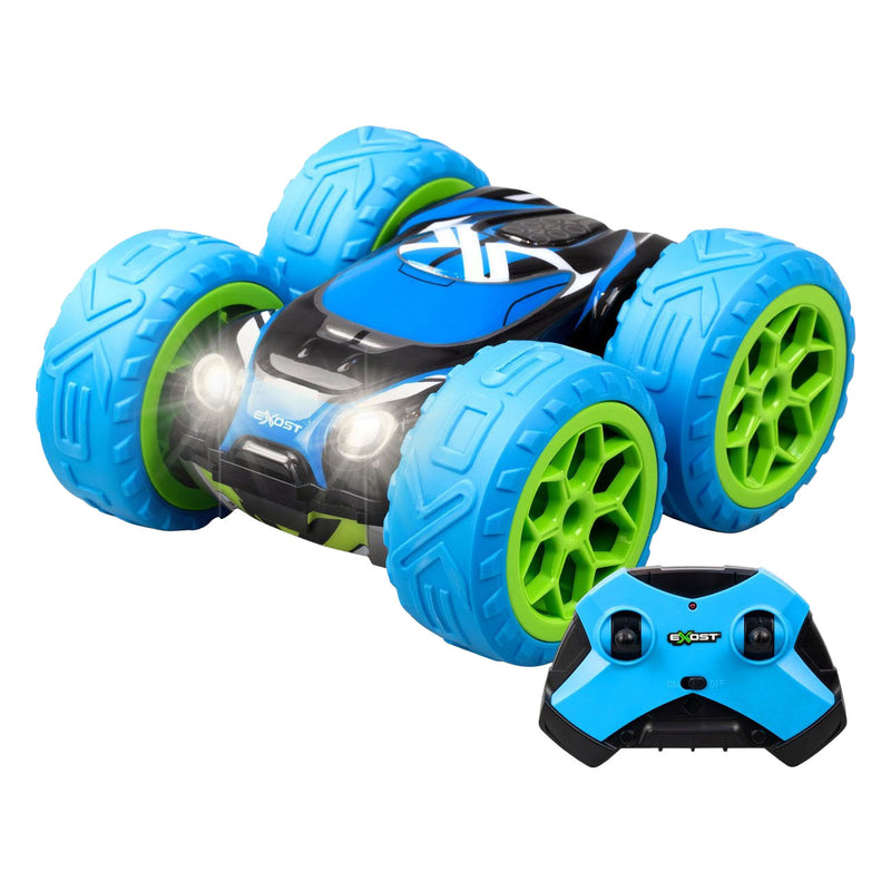 Load image into Gallery viewer, Spectron exost rc 360 cross mx bestuurbare stuntauto blauw groen - 12 km u