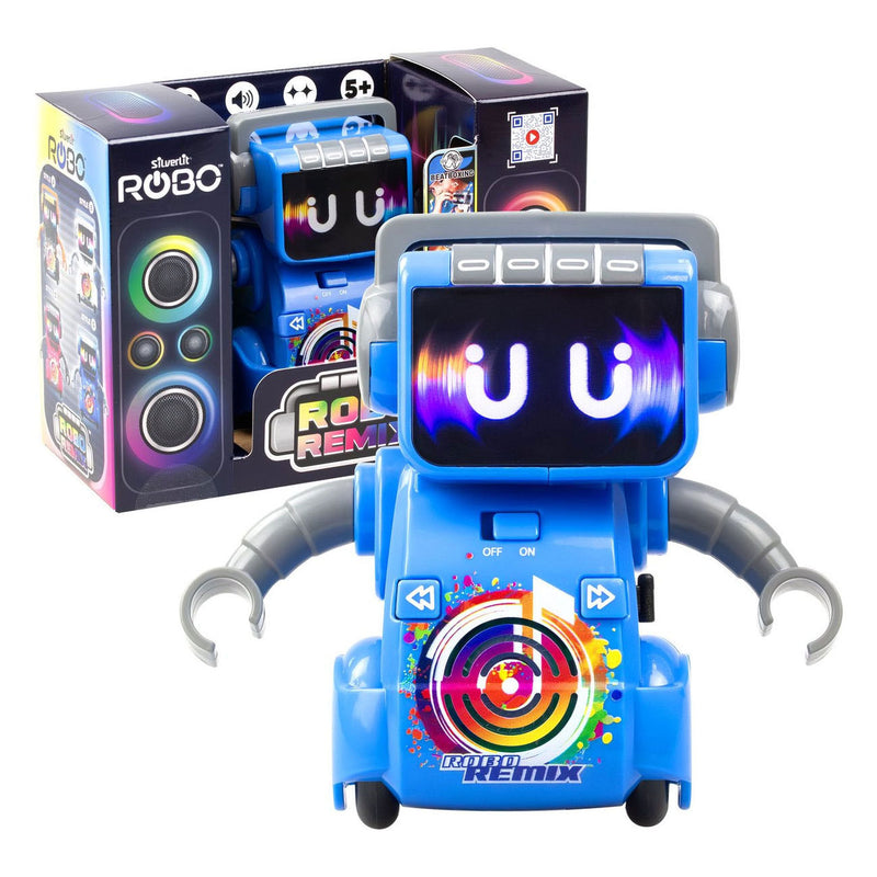 Afbeelding laden in galerijviewer, Silverlit robo remix blauw dansrobot - met licht en geluid