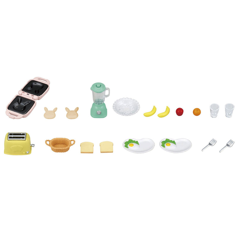 Chargez l'image dans la visionneuse de la galerie, Sylvanian families 5444 ontbijtset-poppenhuisinrichting