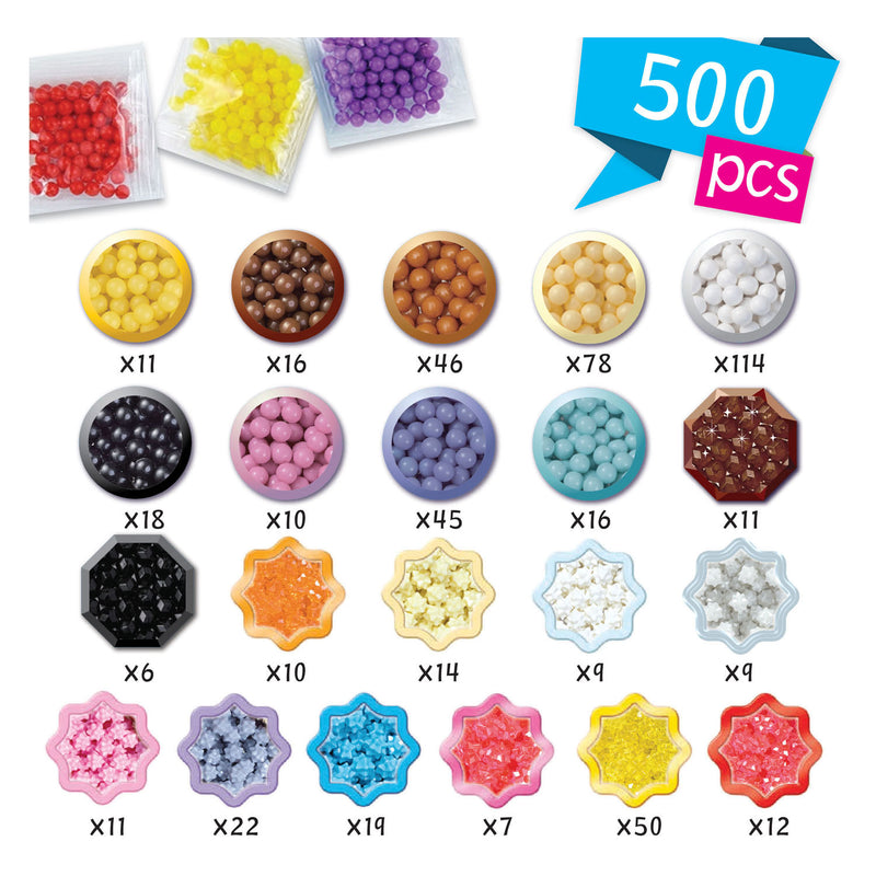 Afbeelding laden in galerijviewer, Aquabeads de schattige dieren set- startset- complete set 500 parels in 21 kleuren