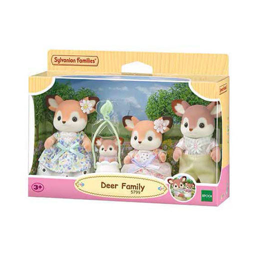 ギャラリービューアに画像をロードする, Sylvanian families 5799 familie hert- 4 fluweelzachte speelfiguren