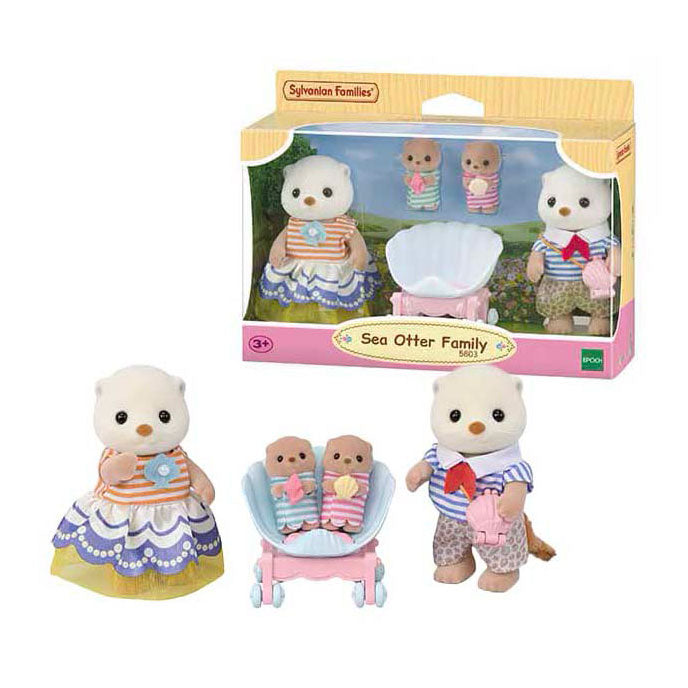 Afbeelding laden in galerijviewer, Epoch sylvanian families 5803 familie zeeotter
