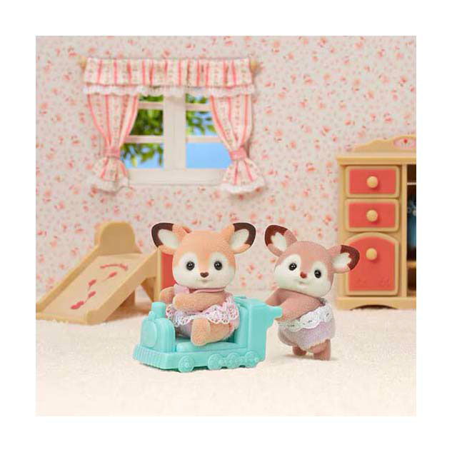 Afbeelding laden in galerijviewer, Sylvanian families 5800 tweeling herten- 2 fluweelzachte speelfiguren