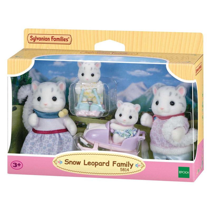 Afbeelding laden in galerijviewer, Sylvanian families sneeuwluipaard familie - 4 fluweelzachte figuren - 5814