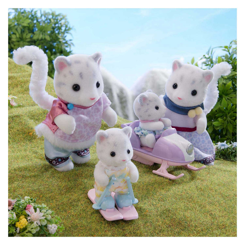 Afbeelding laden in galerijviewer, Sylvanian families sneeuwluipaard familie - 4 fluweelzachte figuren - 5814