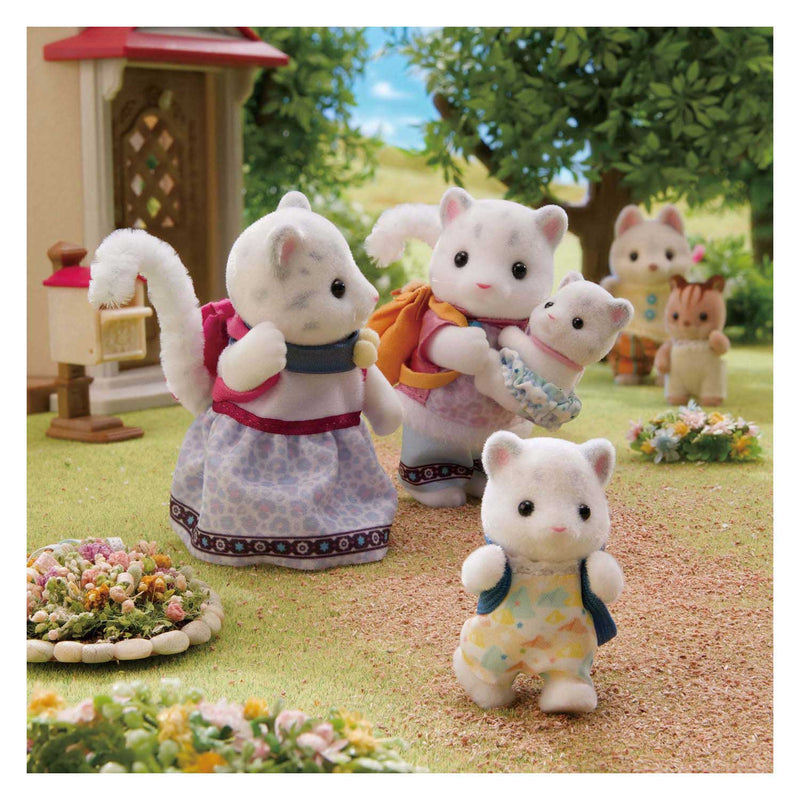Afbeelding laden in galerijviewer, Sylvanian families sneeuwluipaard familie - 4 fluweelzachte figuren - 5814