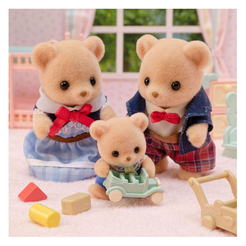 Afbeelding laden in galerijviewer, Sylvanian families 5851 familie biscuit beer- extra fluffy zacht