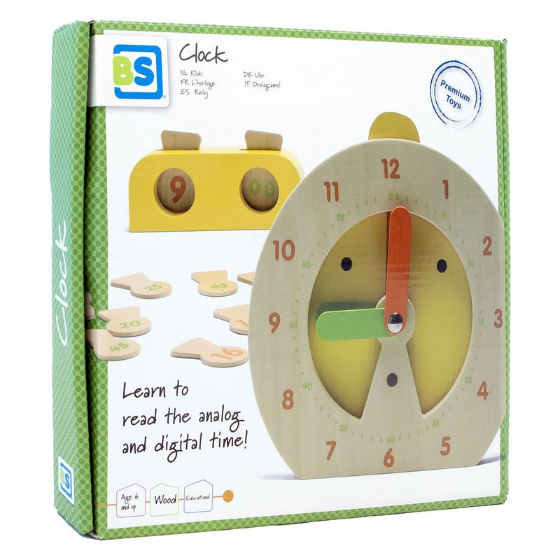 Load image into Gallery viewer, BS Toys Houten Leerklok Kinderspel