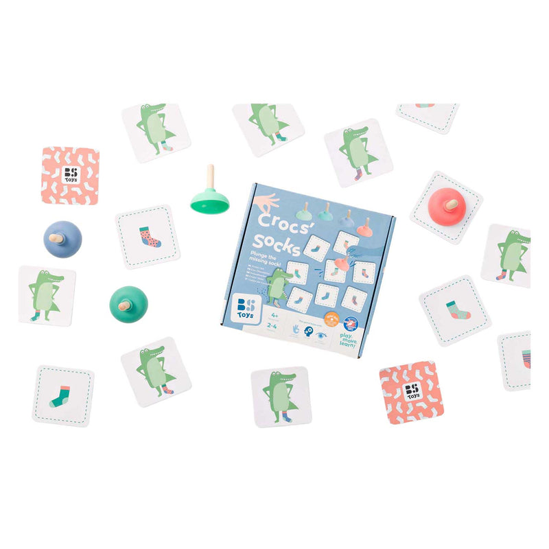 Afbeelding laden in galerijviewer, Bs toys kroko's sok memo - kinderspel