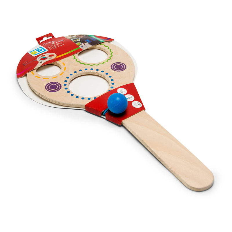 Load image into Gallery viewer, Bs toys zwaai en swing houten racket - buitenspel