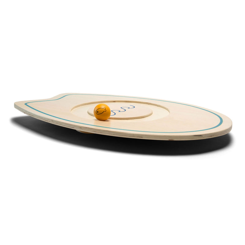 Afbeelding laden in galerijviewer, Bs toys buitenspeelgoed balansspel surfbord - 50 cm - speelgoed hout - balansspeelgoed - evenwichtsspel - cadeau kind