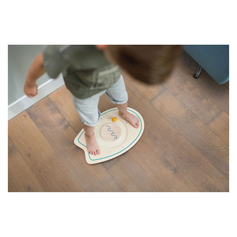 Afbeelding laden in galerijviewer, Bs toys buitenspeelgoed balansspel surfbord - 50 cm - speelgoed hout - balansspeelgoed - evenwichtsspel - cadeau kind
