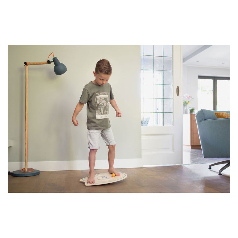Afbeelding laden in galerijviewer, Bs toys buitenspeelgoed balansspel surfbord - 50 cm - speelgoed hout - balansspeelgoed - evenwichtsspel - cadeau kind