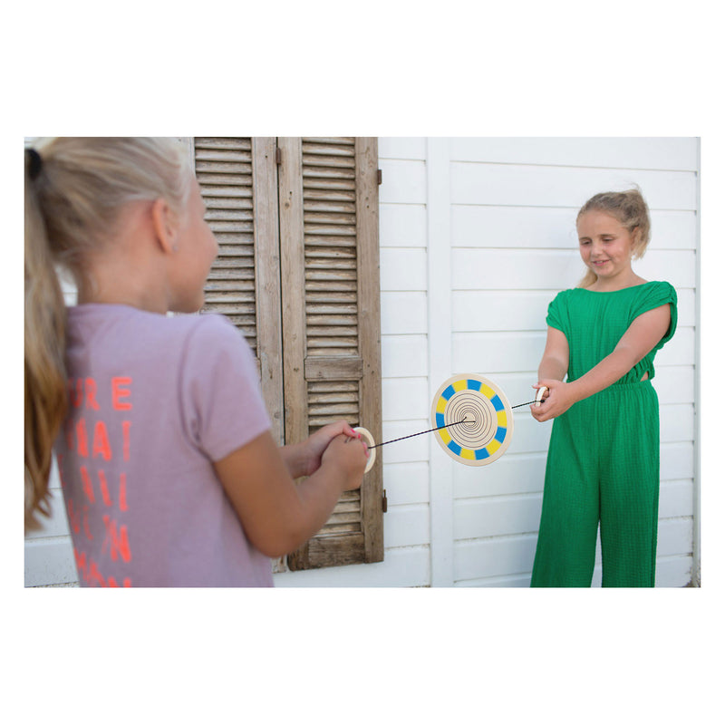 Load image into Gallery viewer, Bs toys kleurenspinner hout trekspel