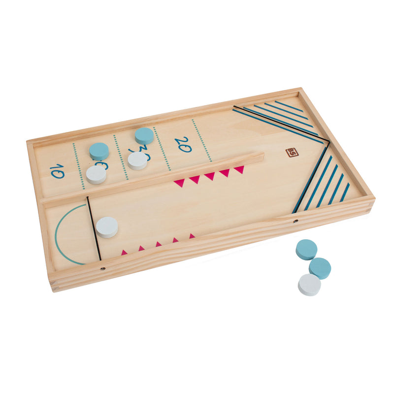 Afbeelding laden in galerijviewer, Bs toys slingpuck en tafelhockey actiespel - 2-in-1 bordspel - kinder speelgoed - vanaf 6 jaar - 2 spelers