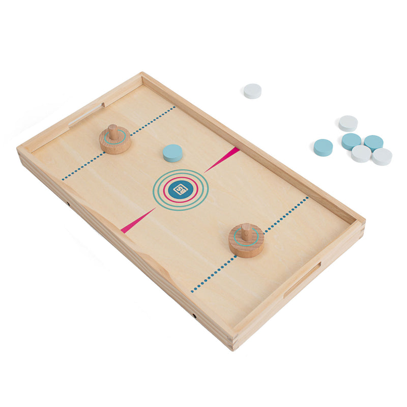Afbeelding laden in galerijviewer, Bs toys slingpuck en tafelhockey actiespel - 2-in-1 bordspel - kinder speelgoed - vanaf 6 jaar - 2 spelers