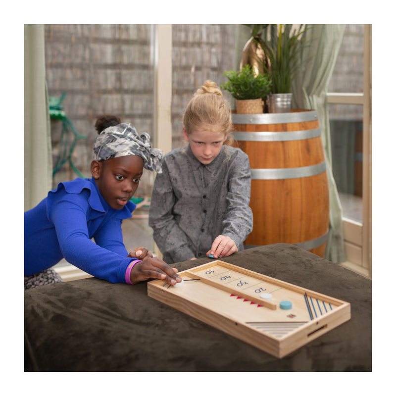 Afbeelding laden in galerijviewer, Bs toys slingpuck en tafelhockey actiespel - 2-in-1 bordspel - kinder speelgoed - vanaf 6 jaar - 2 spelers