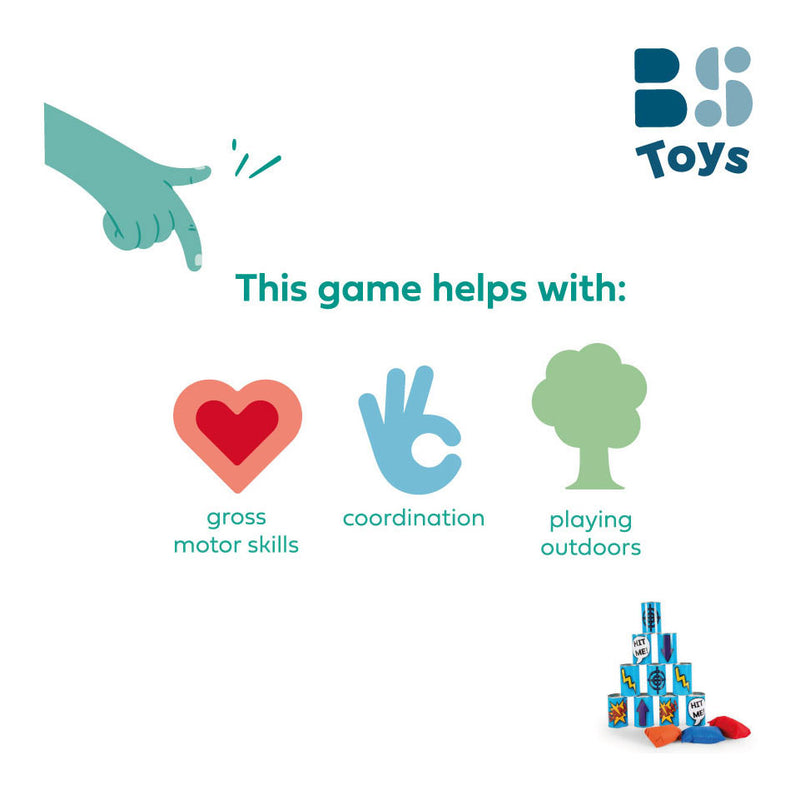 Load image into Gallery viewer, Bs toys blikwerpen blauw, 13dlg.