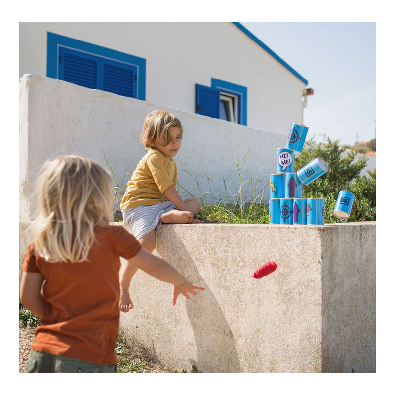 Load image into Gallery viewer, Bs toys blikwerpen blauw, 13dlg.