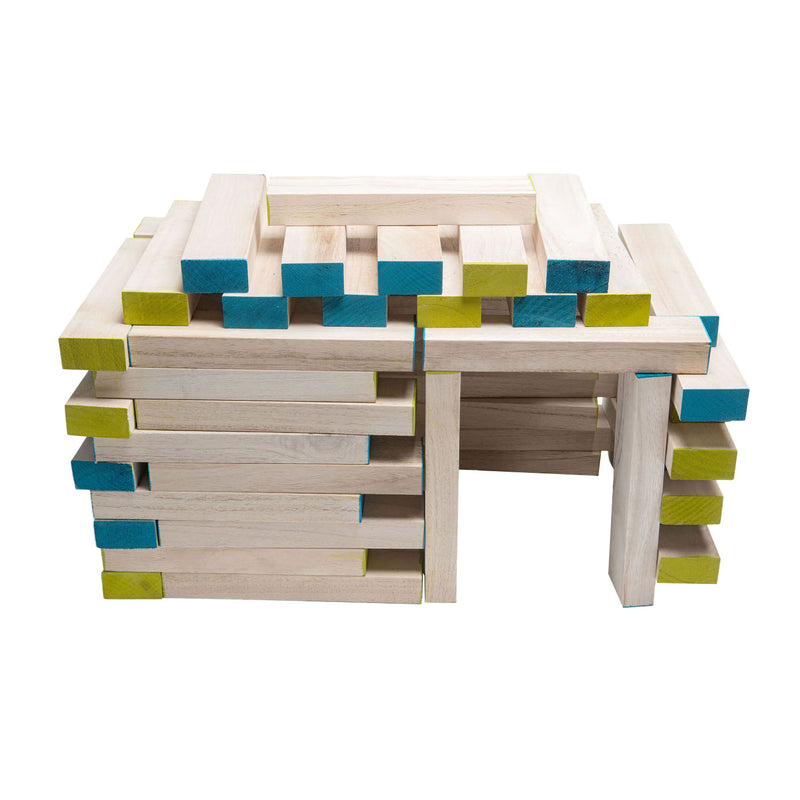 Afbeelding laden in galerijviewer, Bs toys mega houten wiebeltoren spel, 61dlg.