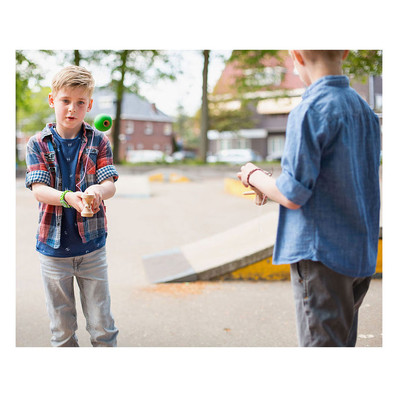 Chargez l'image dans la visionneuse de la galerie, Bs toys kendama spel - vangspel - japanse behendigheidsspel vanaf 8 jaar - vangbal - kinder speelgoed - houten spel - coördinatie training - kendama spel - houten speelgoed