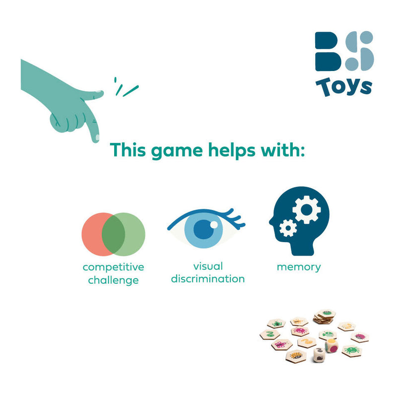 Afbeelding laden in galerijviewer, Bs toys houten beestjes zoekspel, 20dlg.