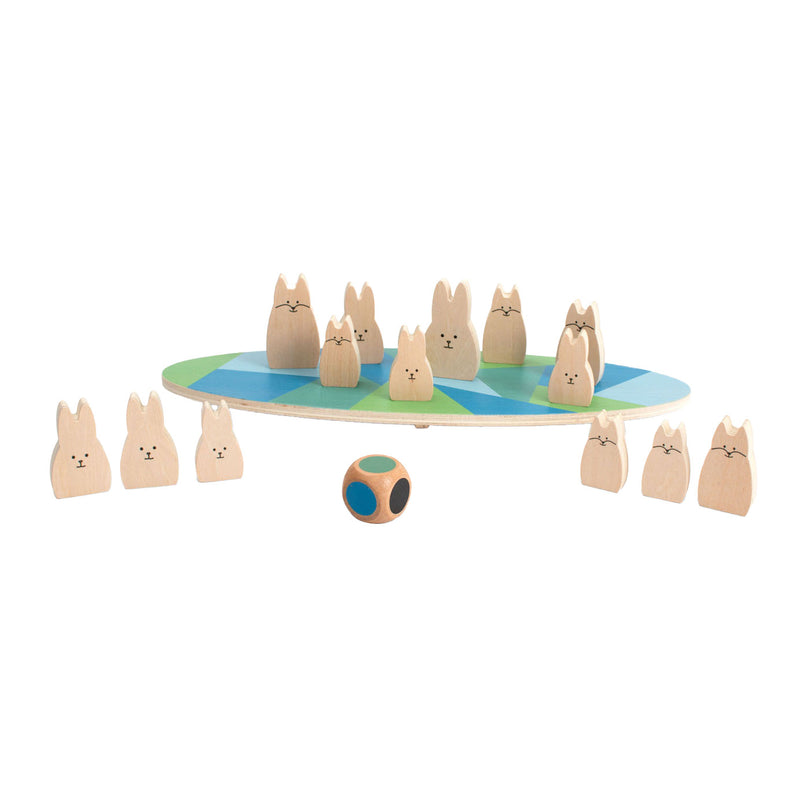 Load image into Gallery viewer, Bs toys houten balansspel konijnen