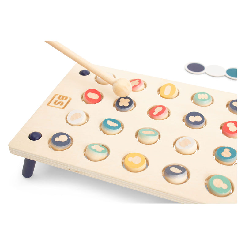 Load image into Gallery viewer, Bs toys whack a shape houten spel