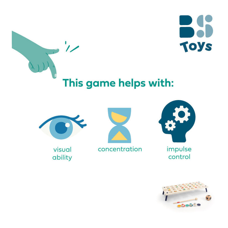 Load image into Gallery viewer, Bs toys whack a shape houten spel