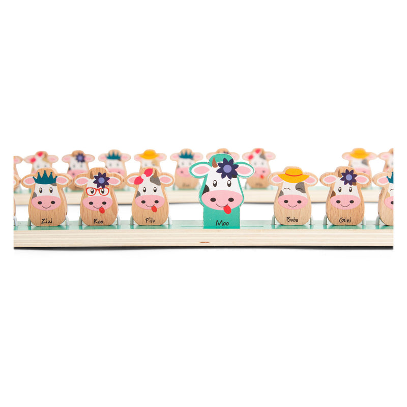Afbeelding laden in galerijviewer, Bs toys welke koe ben ik houten spel