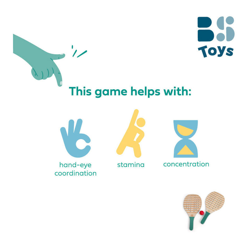 Chargez l'image dans la visionneuse de la galerie, Bs toys houten padel-rackets - padelrackets - padel rackets kinderen - buitenspeelgoed voor kinderen - educatief speelgoed - cadeau kind - houten speelgoed - buiten speelgoed - strandspeelgoed - sport