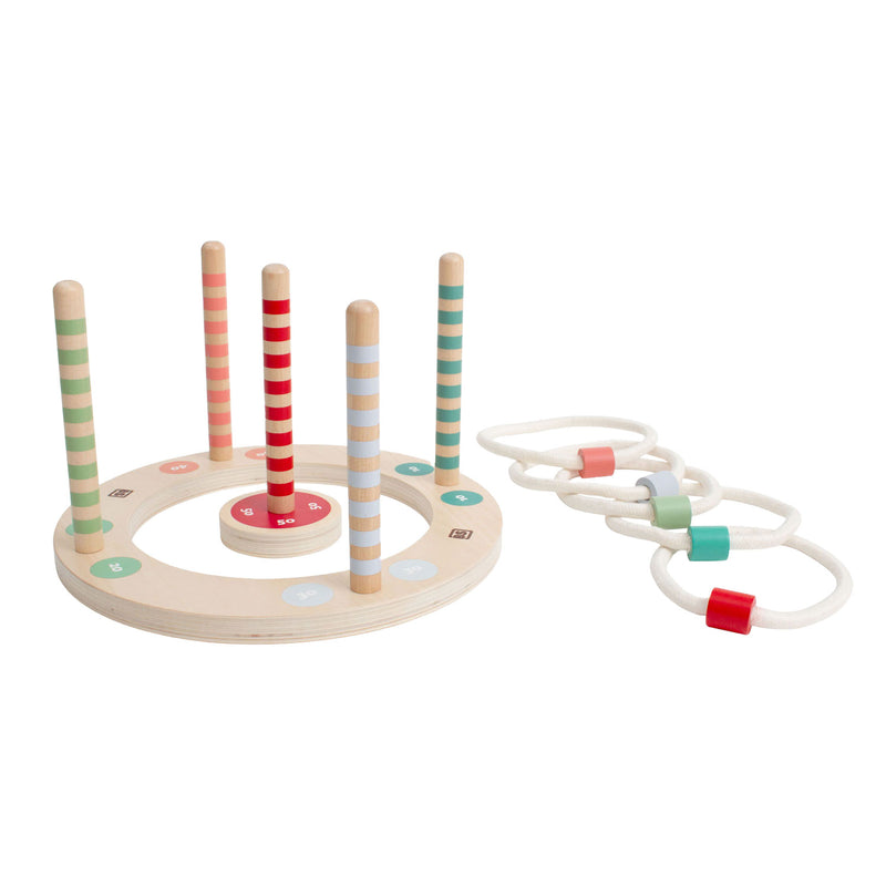 Load image into Gallery viewer, Bs toys houten ringwerpspel met strepen, 7dlg.