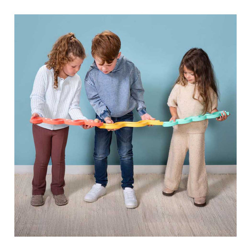 Load image into Gallery viewer, Bs toys houten ballenbaan geef door en speel - 4dlg.