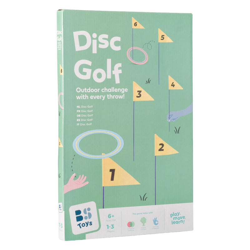 ギャラリービューアに画像をロードする, Bs toys – disc golf – buitenspel – speelgoed-golfset met vlaggen en schijven – vanaf 6 jaar