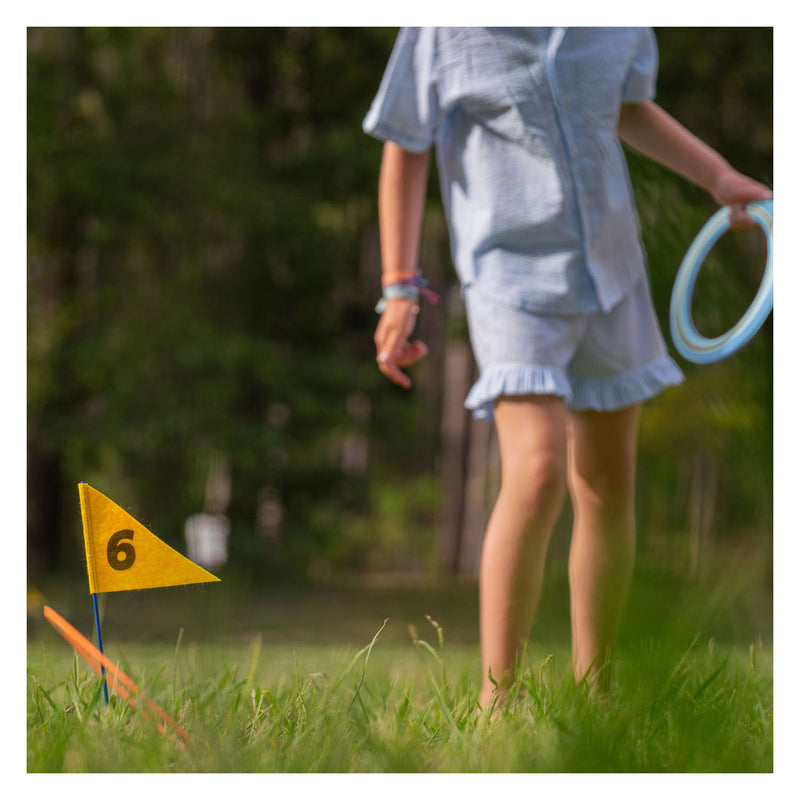 ギャラリービューアに画像をロードする, Bs toys – disc golf – buitenspel – speelgoed-golfset met vlaggen en schijven – vanaf 6 jaar