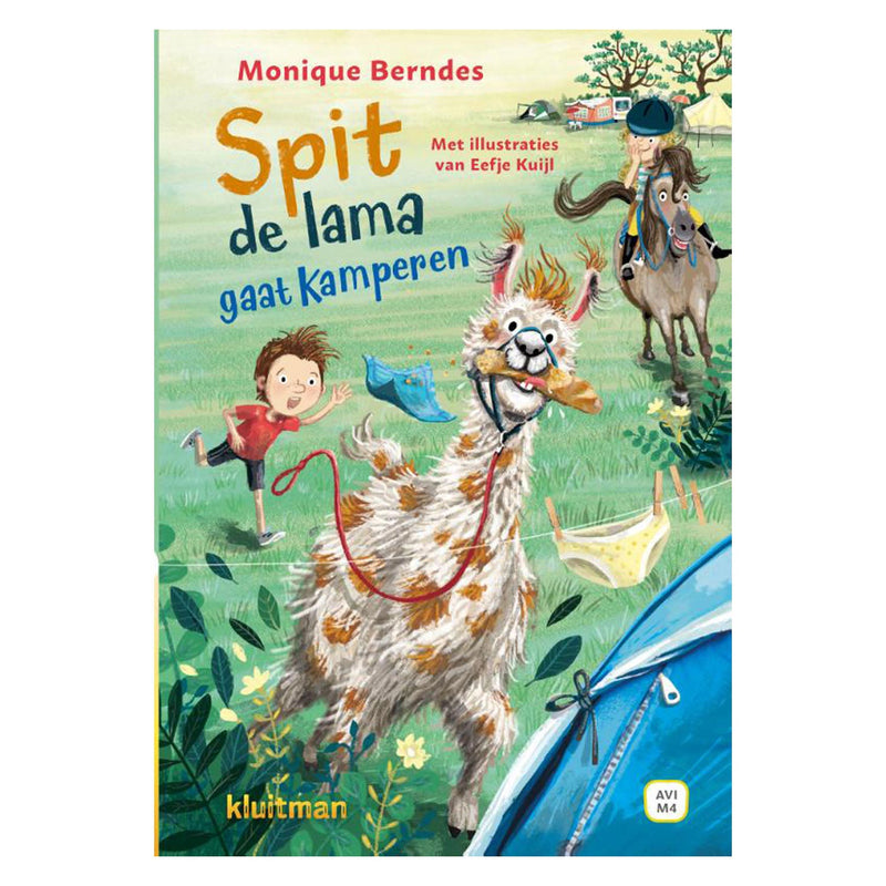 Load image into Gallery viewer, Uitgeverij kluitman spit de lama gaat kamperen (avi-m4)