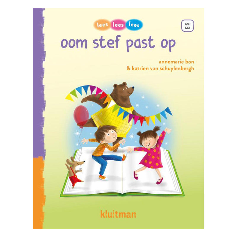 Load image into Gallery viewer, Uitgeverij kluitman lees lees lees oom stef past op (avi-m3)