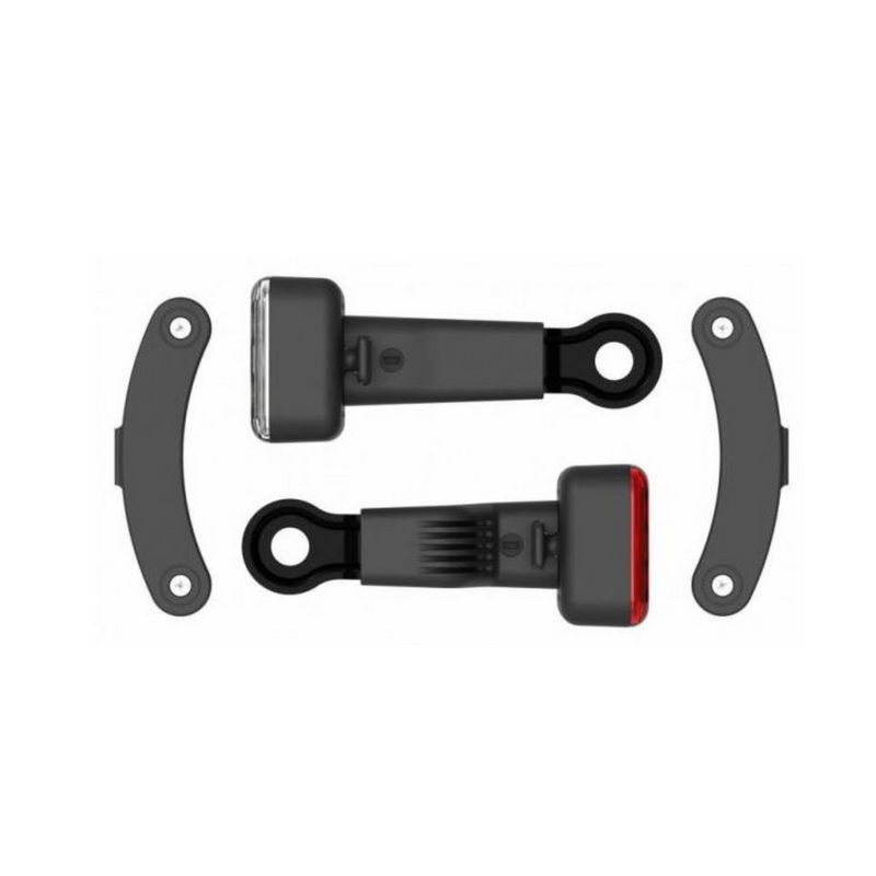 Load image into Gallery viewer, fietsverlichting AMS Constant staal rood wit 4 delig