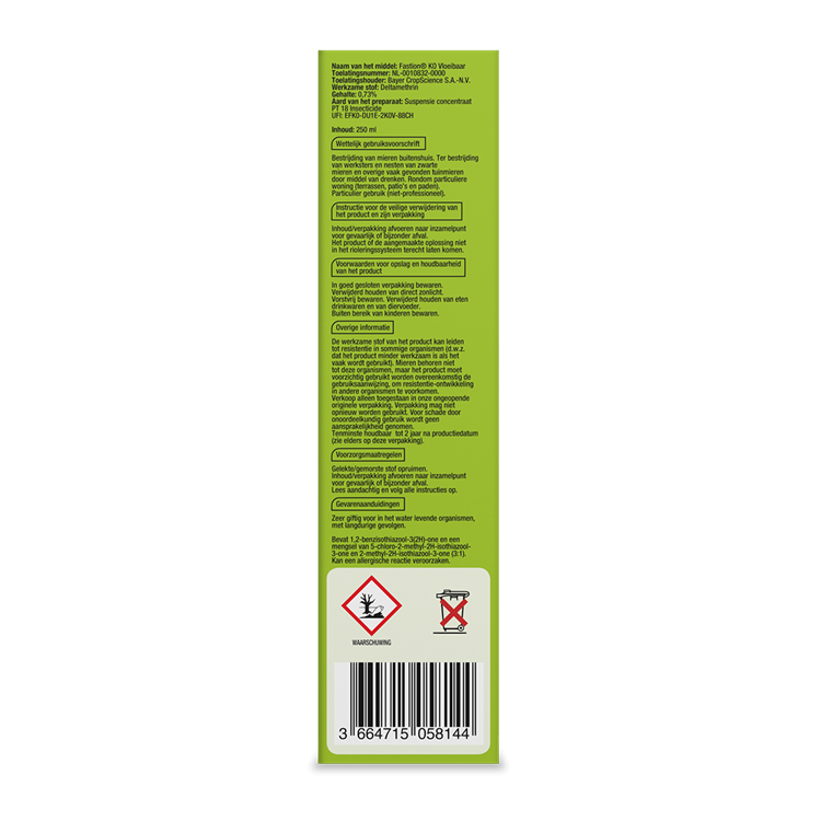 Afbeelding laden in galerijviewer, Pro-tect 1072220 - fastion ko vloeibaar 250ml | 1 stuks