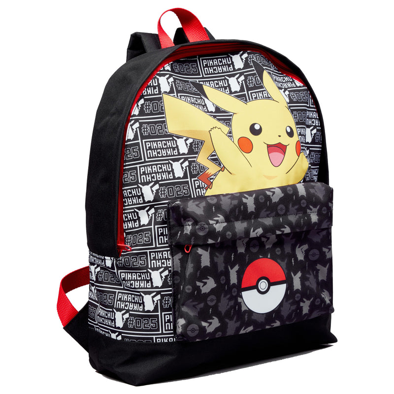 Load image into Gallery viewer, Pokémon rugzak met voorvak pokeball pikachu