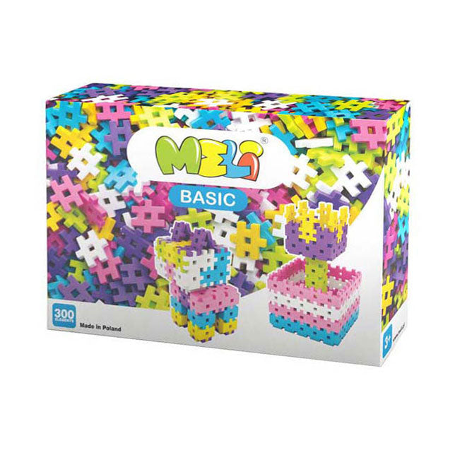 Load image into Gallery viewer, Meli basic roze bouwblokken, 300dlg.