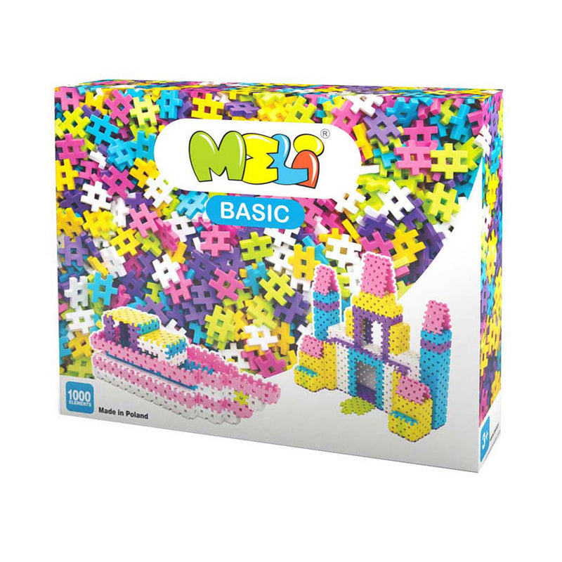 Load image into Gallery viewer, Meli basic roze bouwblokken, 1000dlg.