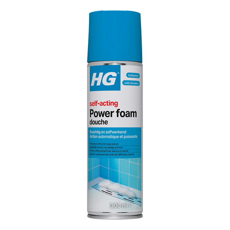 Afbeelding laden in galerijviewer, Hg - badkamer - badkamerreiniger - power foam douche - zelf-activerend - 300 ml - 1 stuk