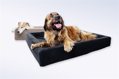 Load image into Gallery viewer, Bia bed fleece hoes hondenmand grijs